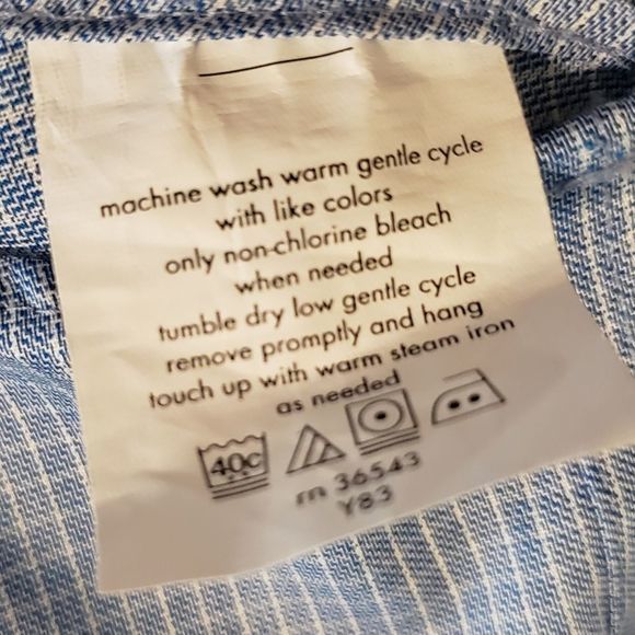 Kenneth Cole Men's Blue Checked Dress Shirt Size 16-16.5 - Picture 5 of 5